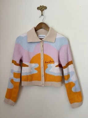 House of Sunny The Rise Tripper Cardigan Sweater Sz 4